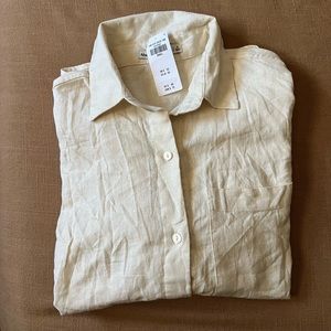 Abercrombie Oversized Linen Button Down